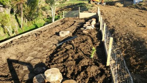 Developing the vegetable garden