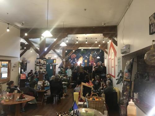 Taranaki Songmen performing for Tune Up Tuesday