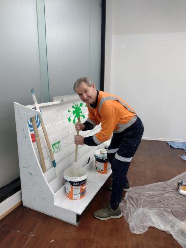 Getting read to paint