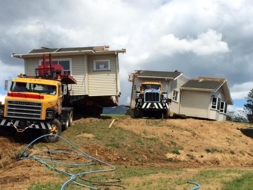 Moving Te Kainga on site