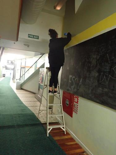 Getting to work on the space