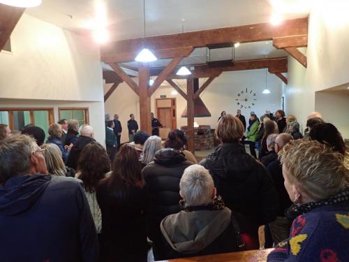 Gathering for karakia