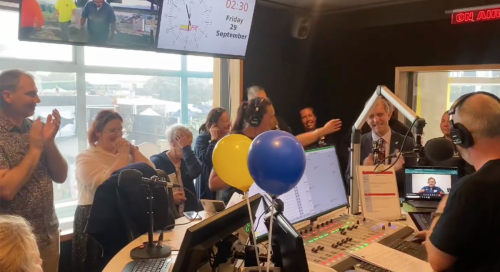 The moment we reached our fundraising target!